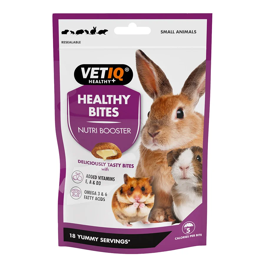 Durable VetIQ Nutri Care Healthy Bites For Small Animals 30g Carefully Designed