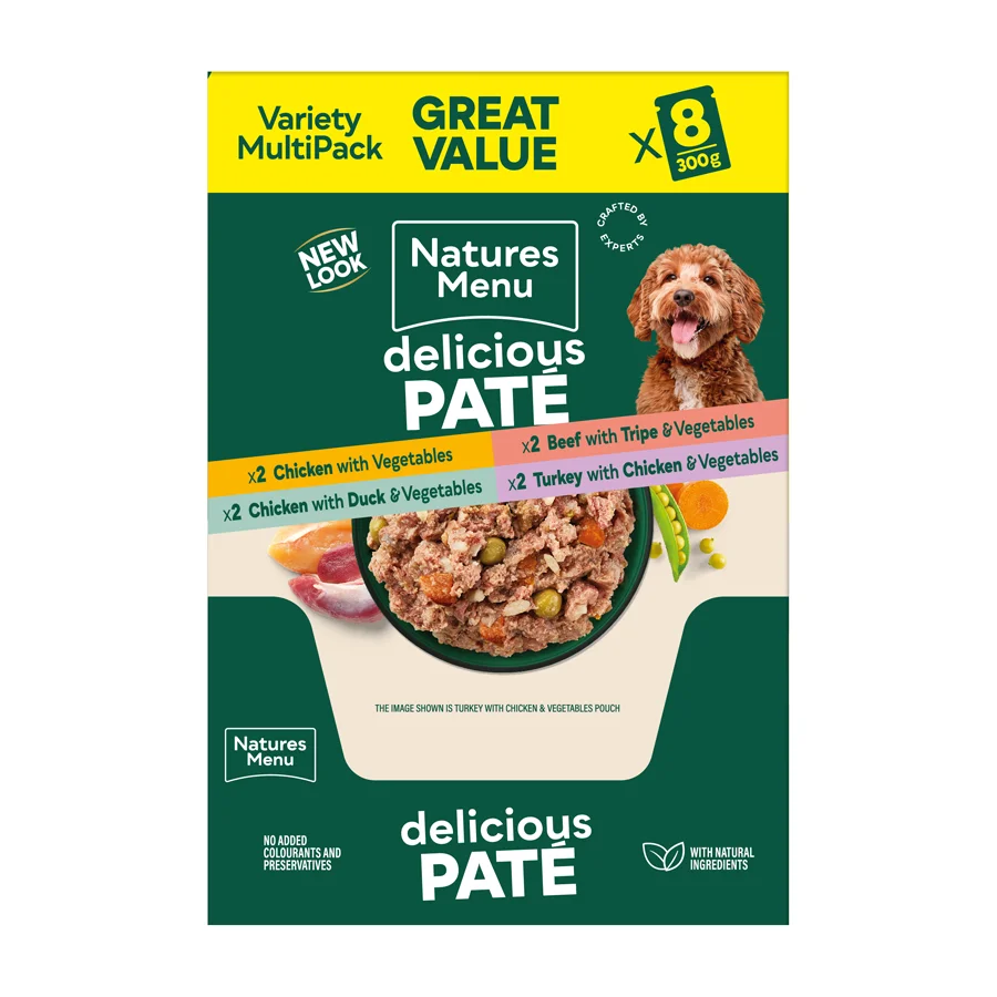 Green Natures Menu Complete Dog Pouches 8x300g Traditional