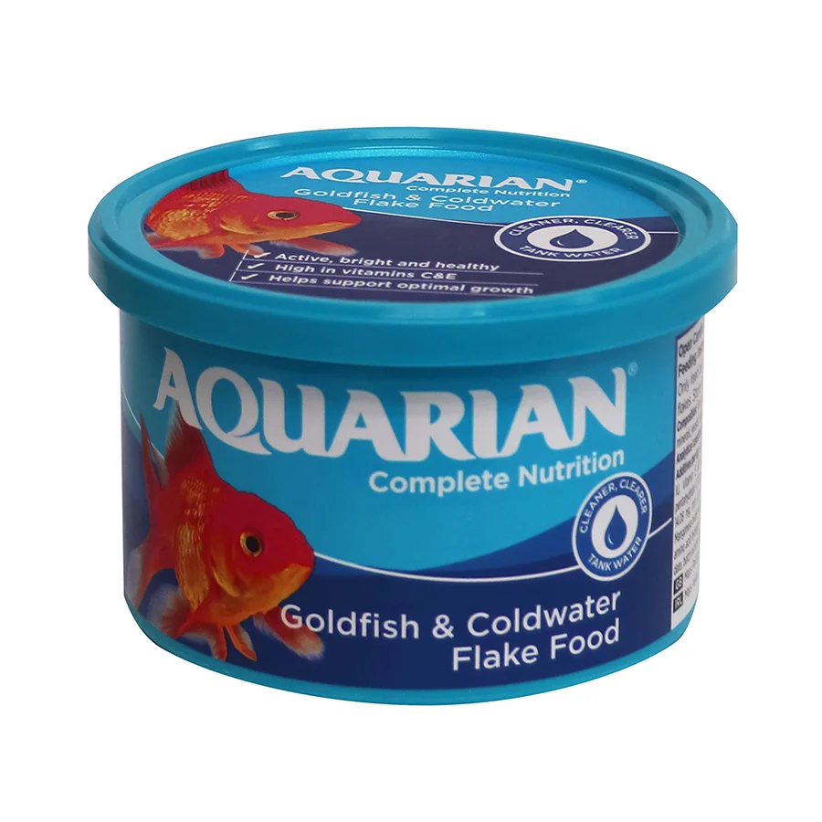 Lightweight Aquarian Goldfish Flake Food 50g Expertly Made