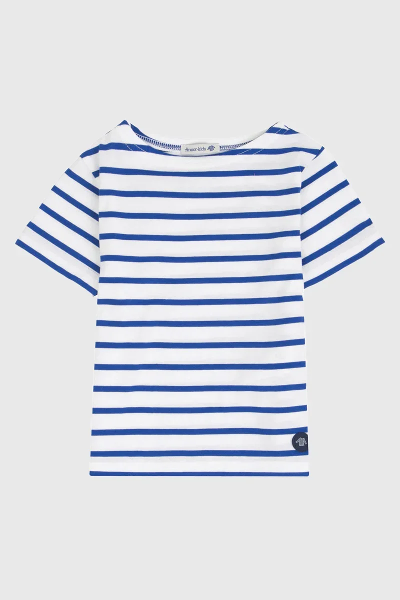 Fashionable Marinière Kids - coton léger Green