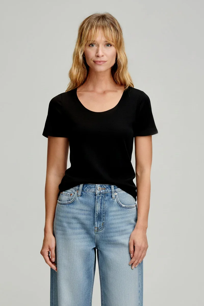Natural T-shirt uni - coton et kapok Responsible