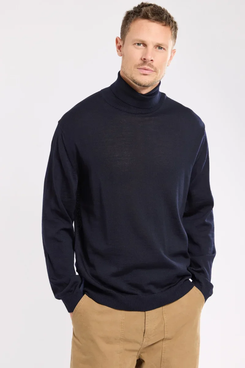 Breathable Pull col roulé - laine mérinos Soft