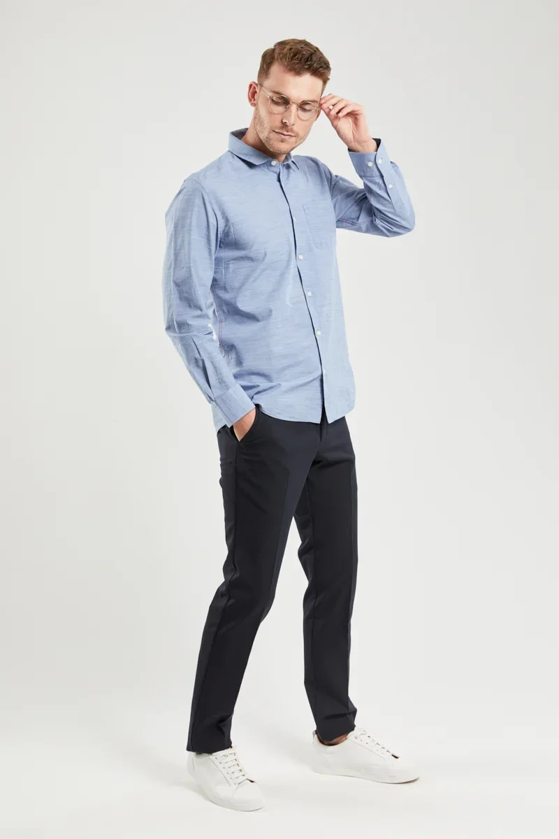 Durable Pantalon de costume - laine et polyester Long-Lasting