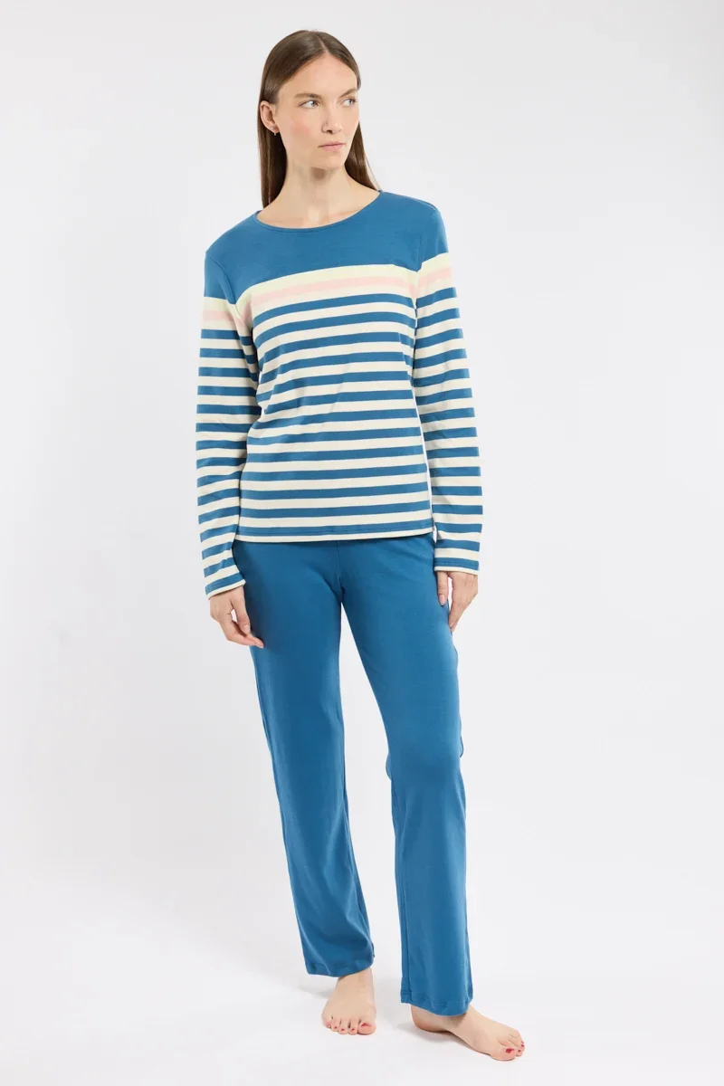 Natural ML Striped pyjamas – cotton High-End