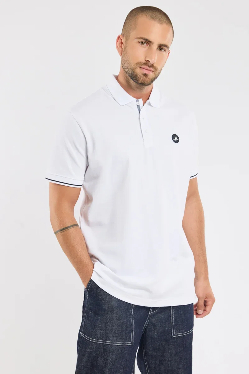 User-Friendly GOULVEN polo shirt - piqué cotton Casual