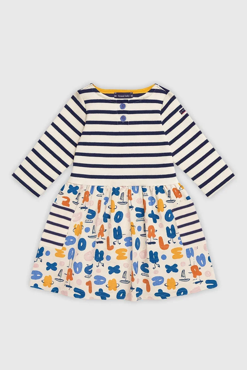 Original Design Baby print dress - cotton Trendy
