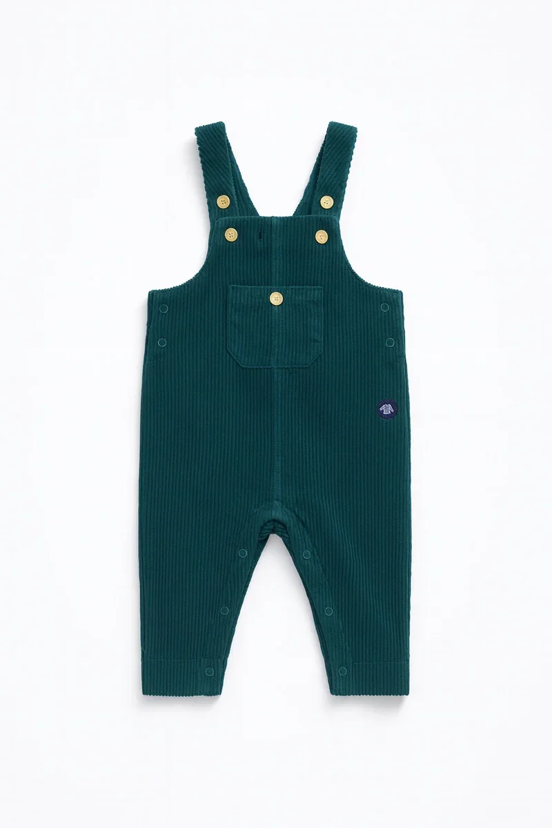 Relaxed Babies' corduroy dungarees - cotton Comfortable