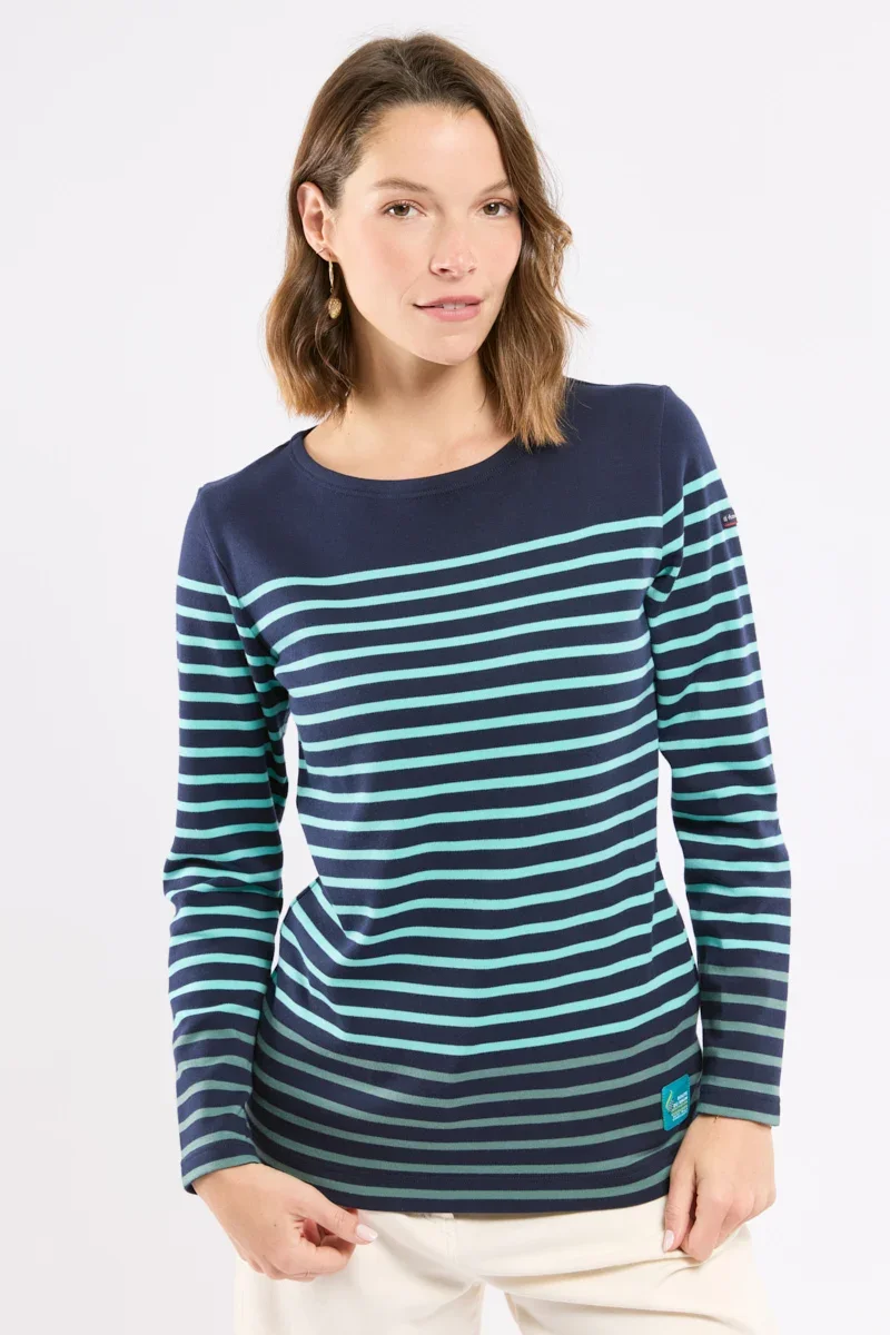 Secure Two-tone striped shirt - thick cotton Expertly Made