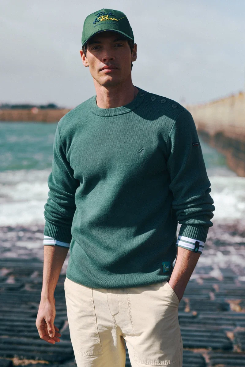 User-Friendly Fisherman jumper - cotton and wool Efficient
