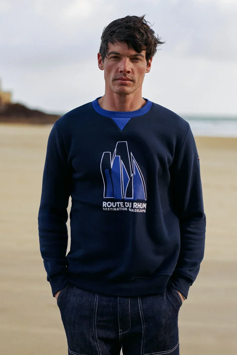 Natural Embroidered sweatshirt - cotton Comfortable