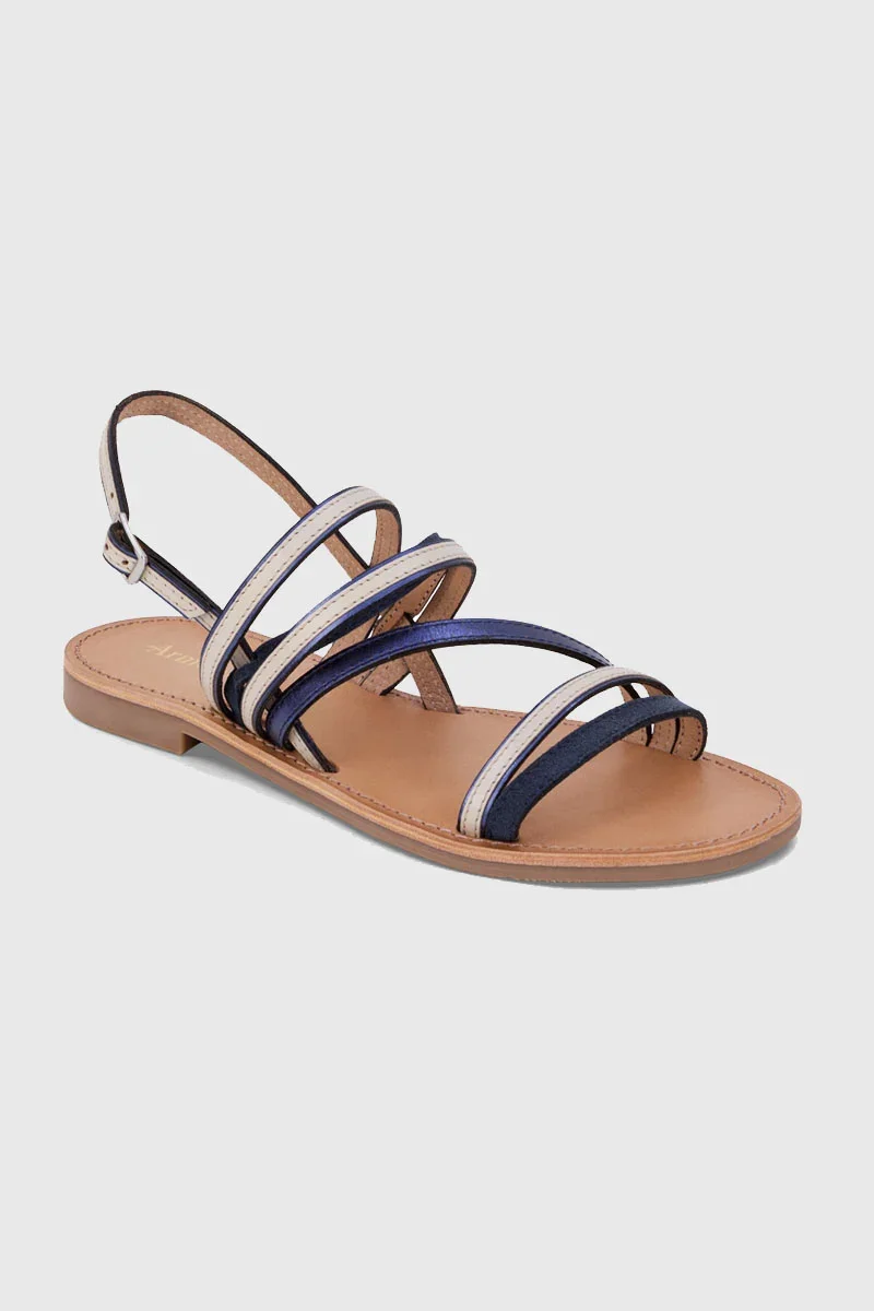 Optimized Bleuenn sandals - leather Refined