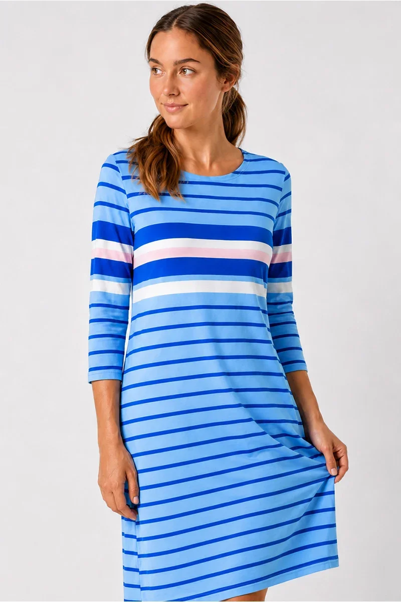 Easy-to-Use Striped nightshirt - lightweight cotton Original