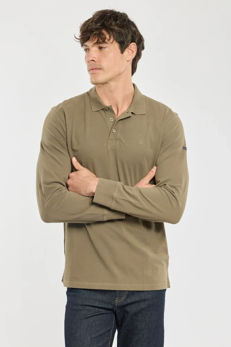 Superior Long-sleeve polo - piqué cotton High-Quality