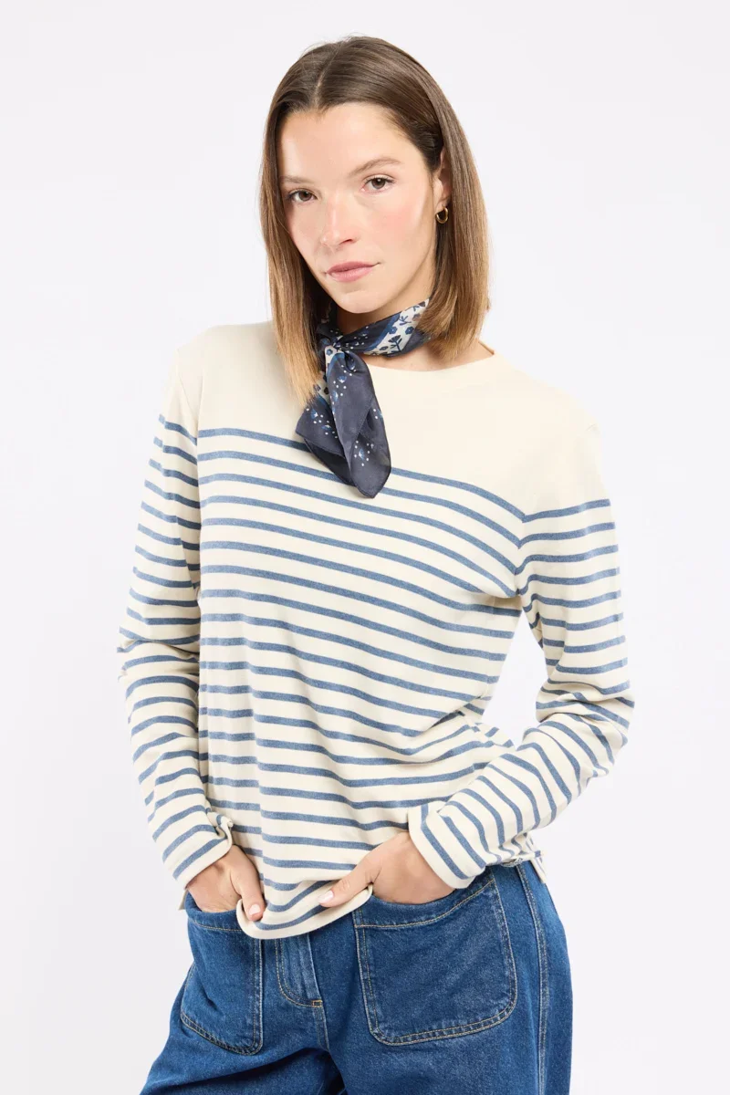 High-Grade Striped top - thick cotton Trendy