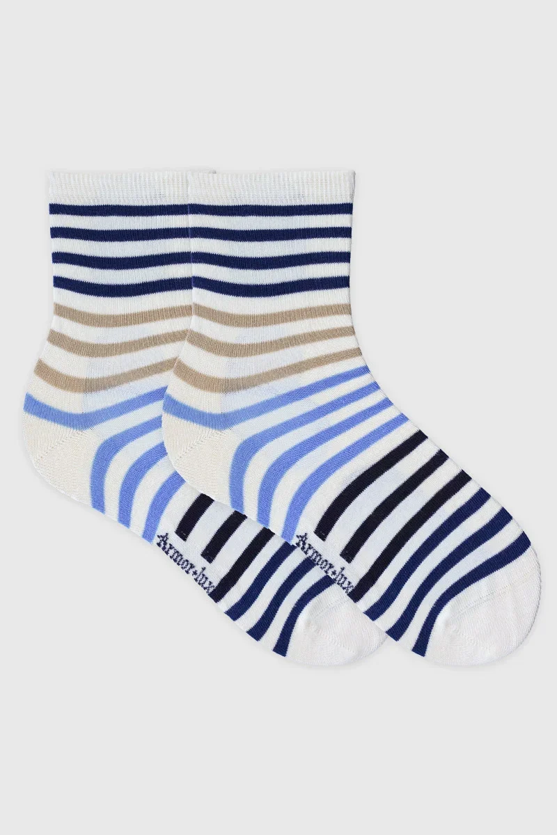 Selected Striped socks - cotton High-Performance