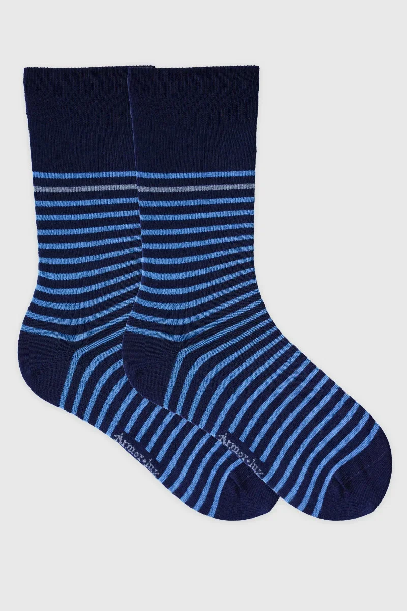 Easy-to-Use Striped socks - cotton Dependable