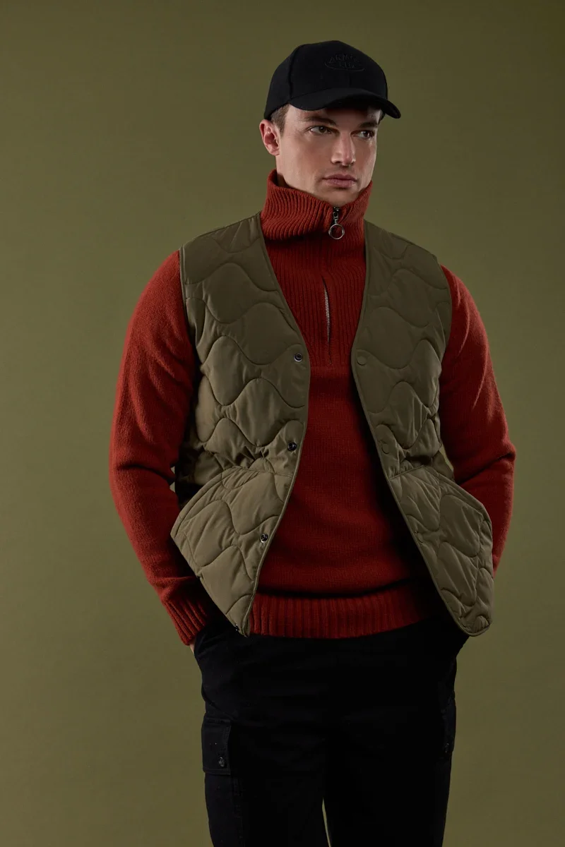 Green Heritage Sleeveless Puffer Jacket Certified