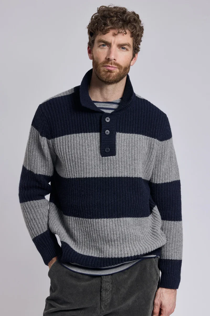 Innovative Pull col polo Heritage - laine Sustainable