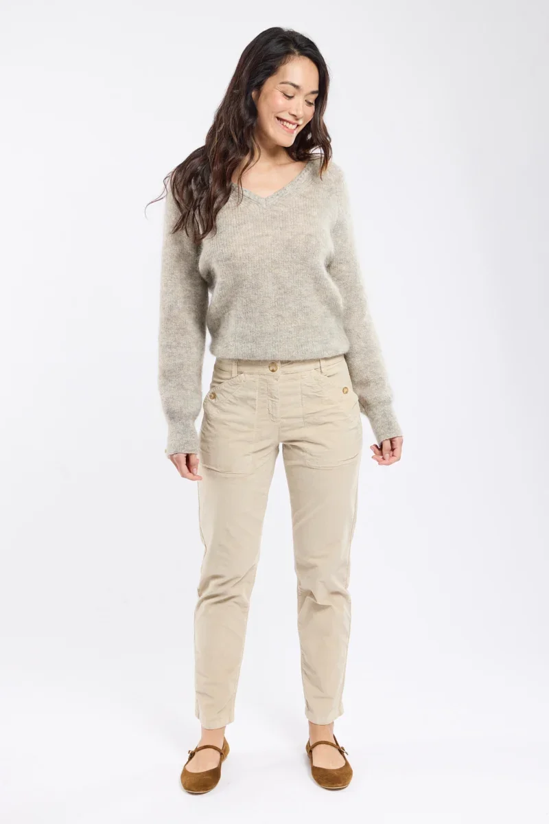Refined Pantalon coupe droite - coton Smart