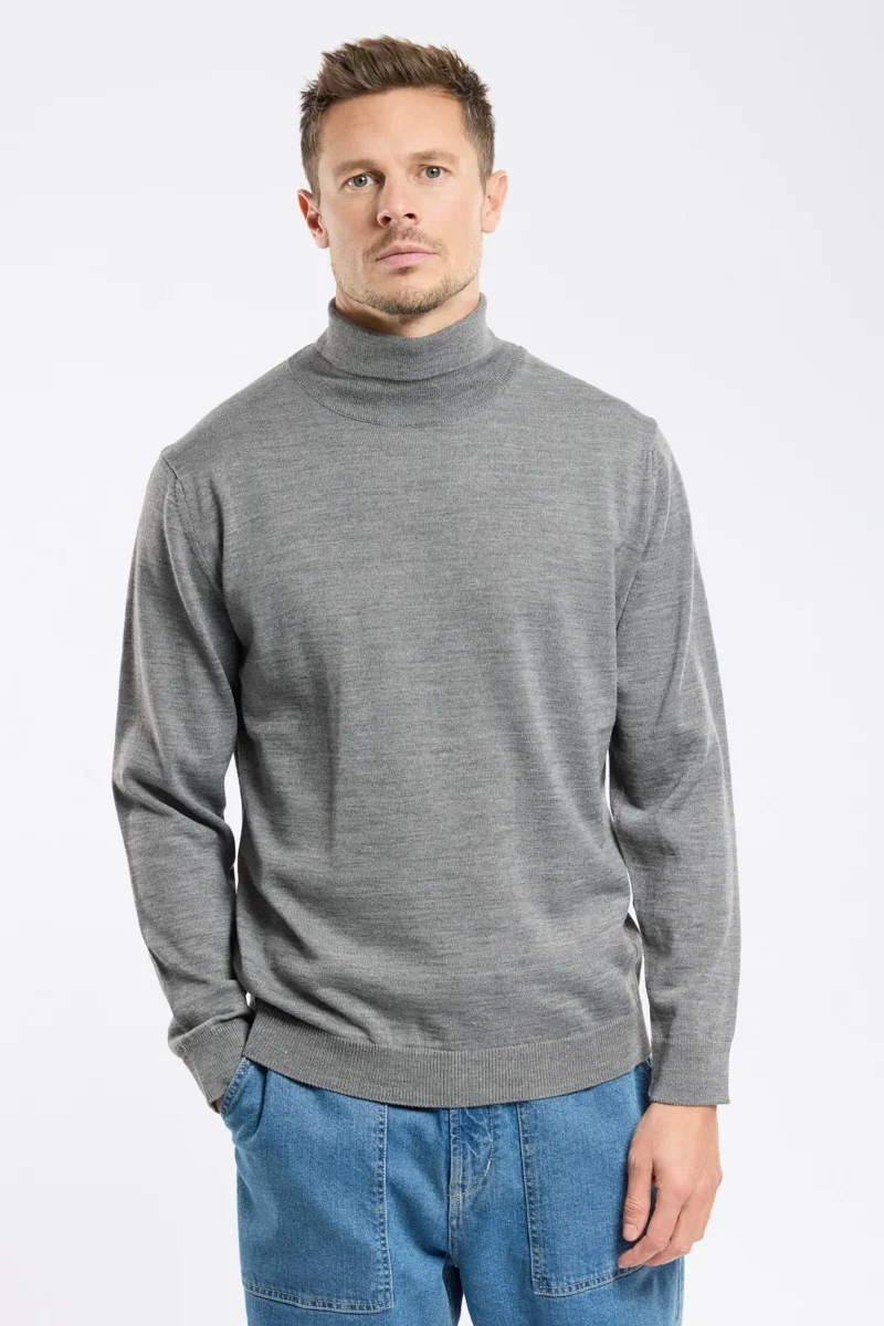 Fine Crafted Pull col roulé Bérac - laine mérinos Effective