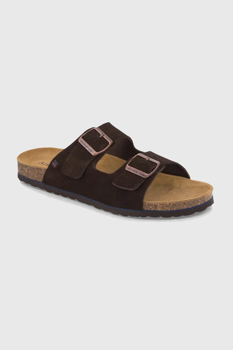 Versatile Mules deux brides Zef - cuir Environmentally Friendly