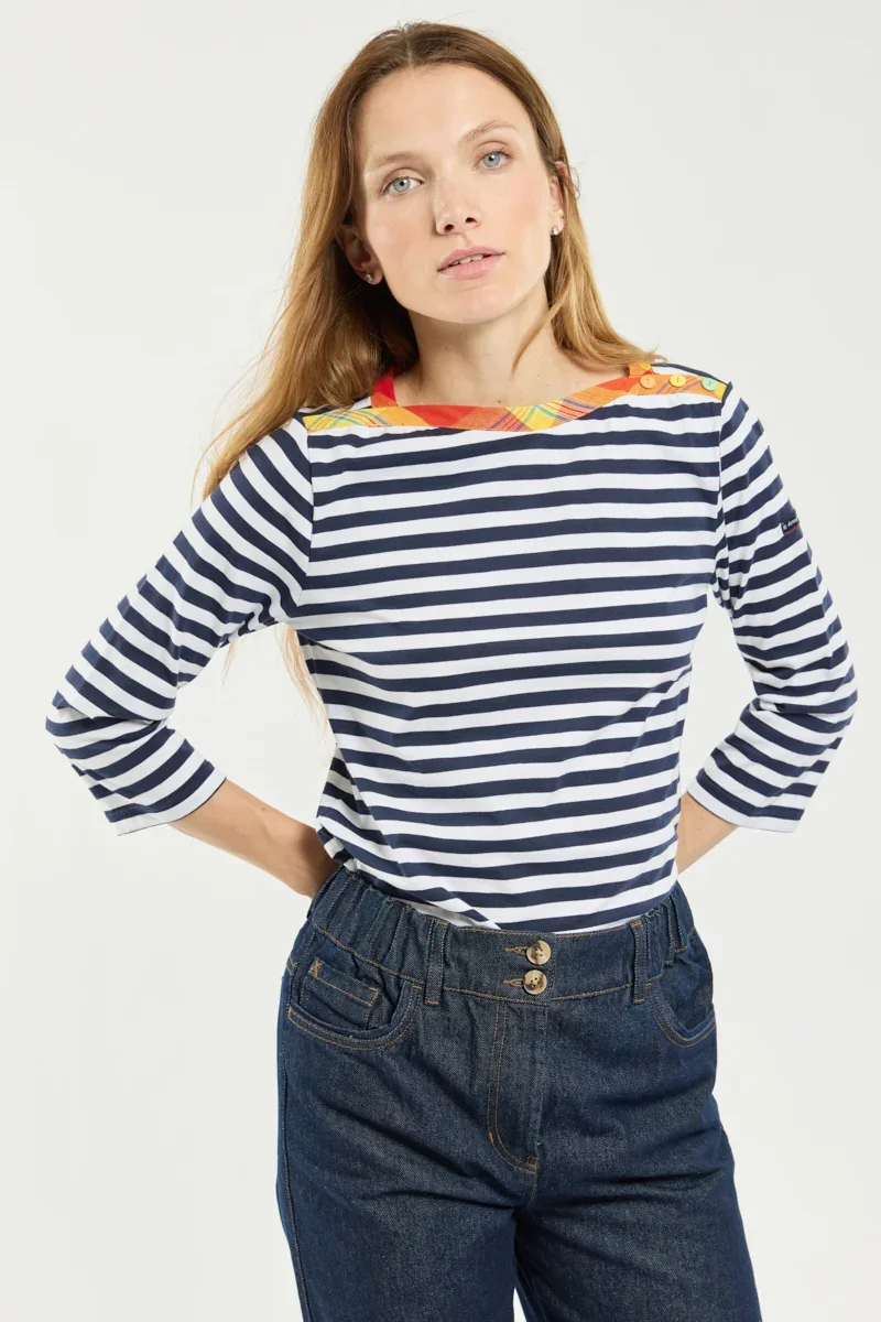 Authentic Marinière - coton léger Green