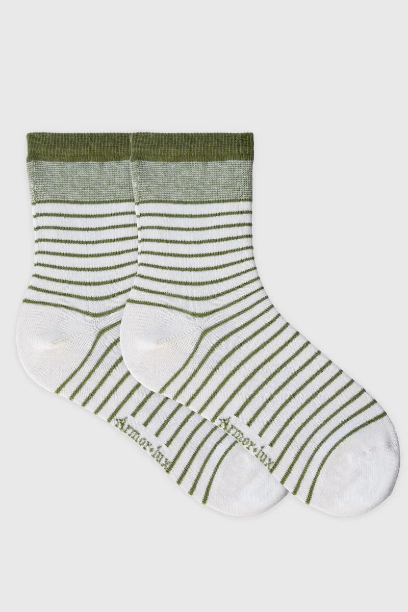 Authentic Chaussettes rayées - coton Pure