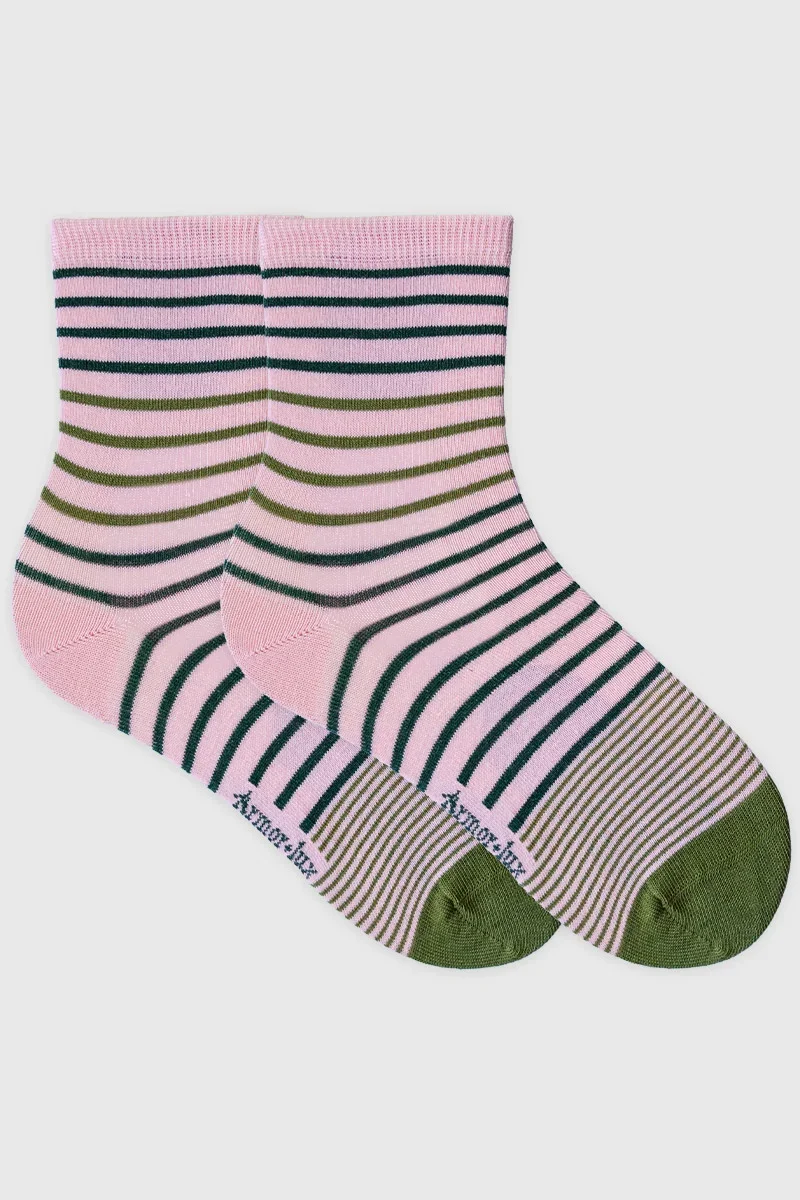 Fine Chaussettes rayées - coton Unique