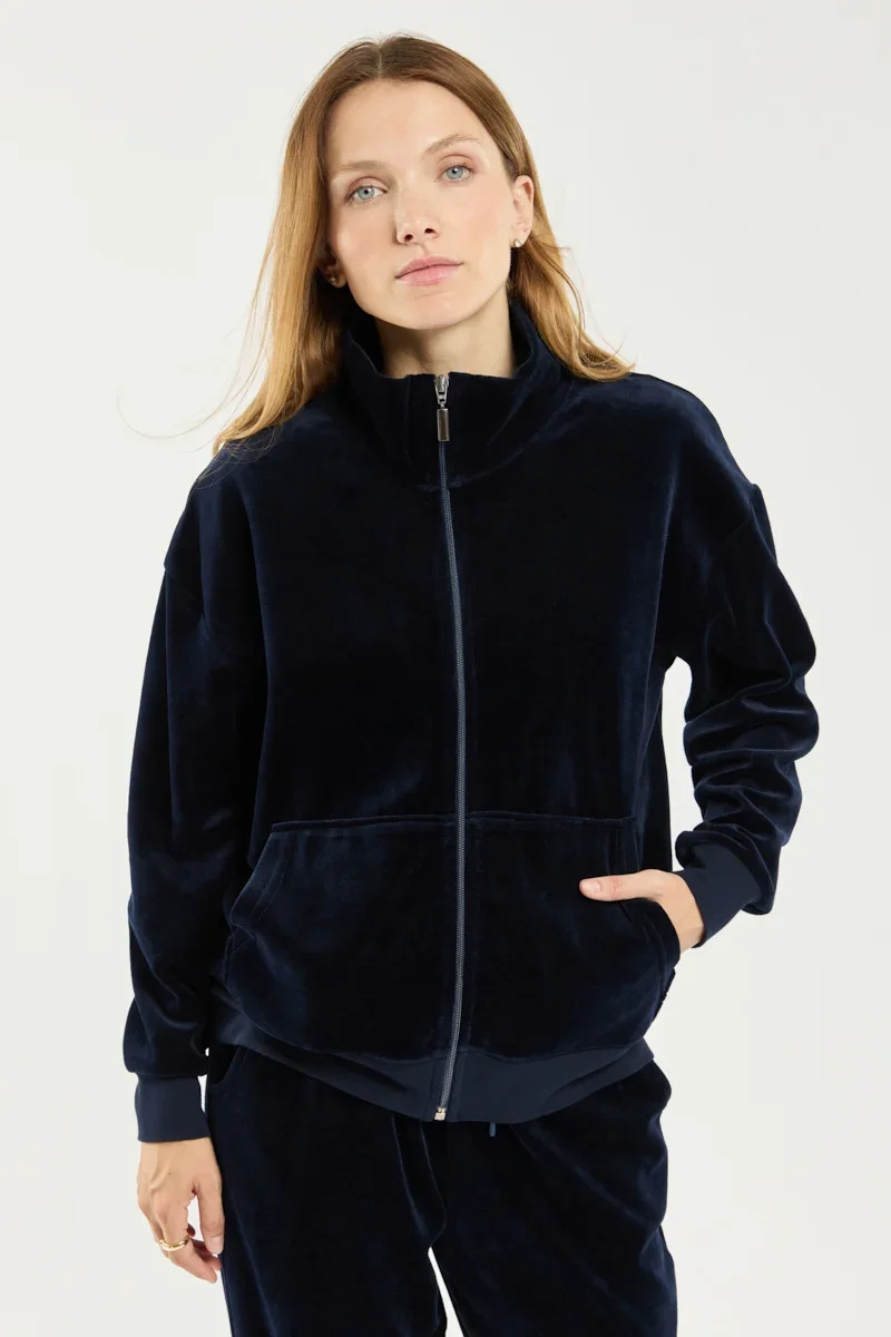 Powerful Veste zippée velours - coton Flexible