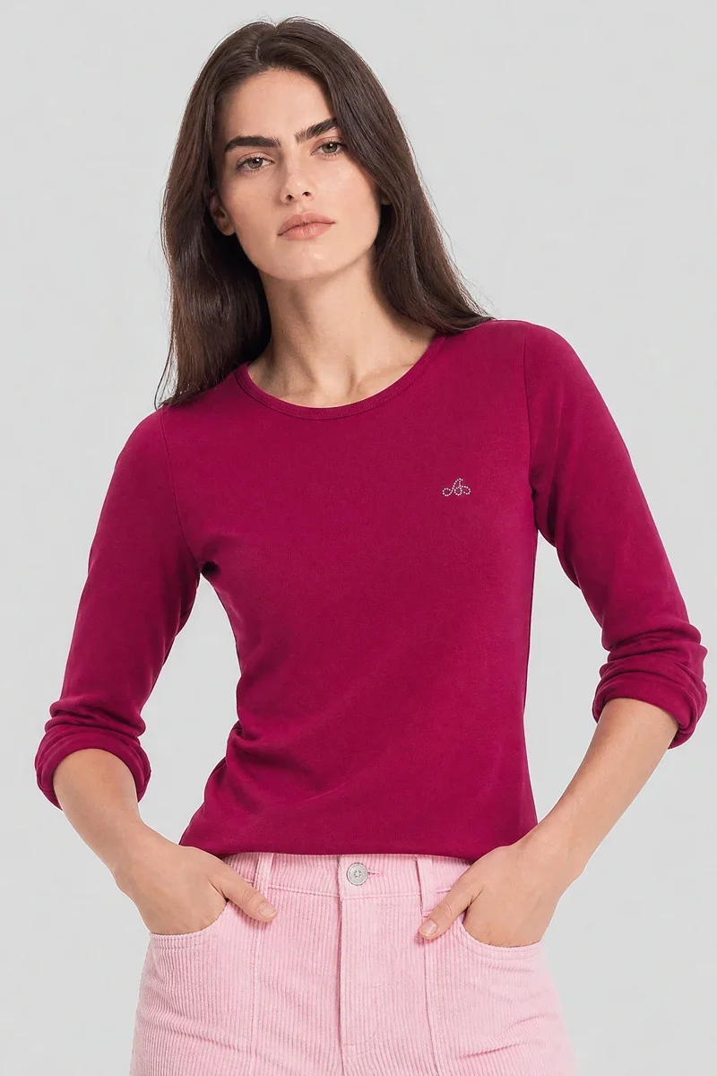 Functional T-shirt à manches longues - coton léger Natural