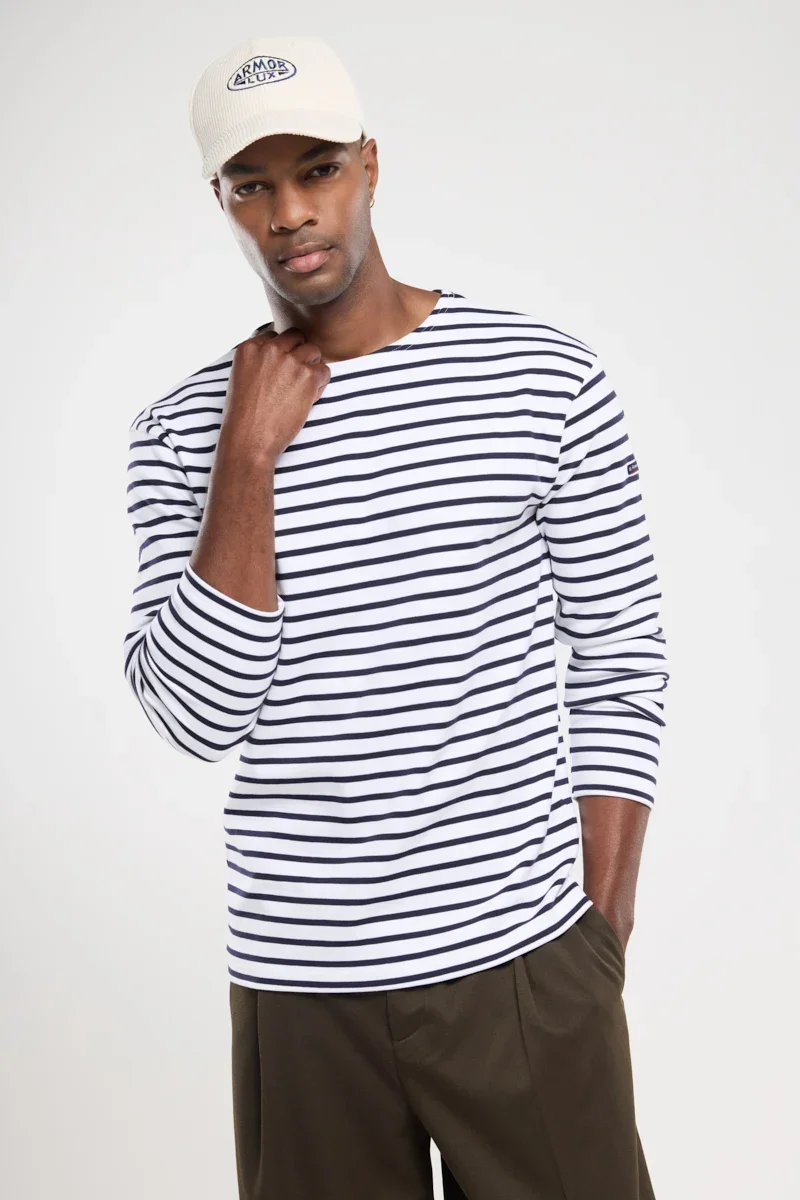 Innovative Breton striped shirt - interlock cotton High-Performance