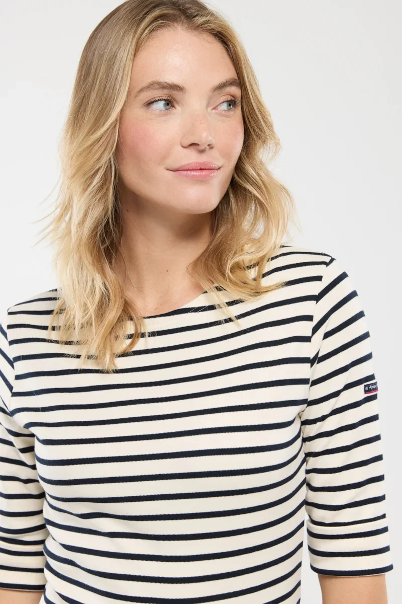 Breathable Breton striped shirt - thick cotton Innovative
