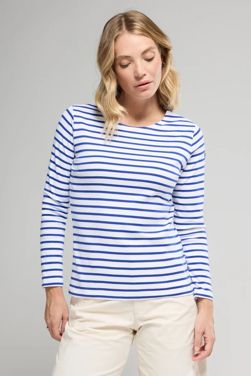Green Breton striped shirt - interlock cotton Effective