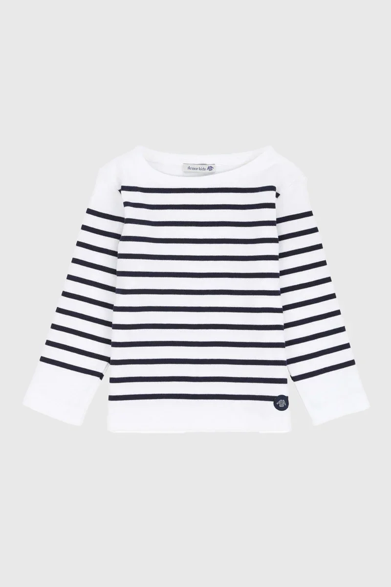 Premium Material Breton striped shirt Kids - interlock cotton Certified