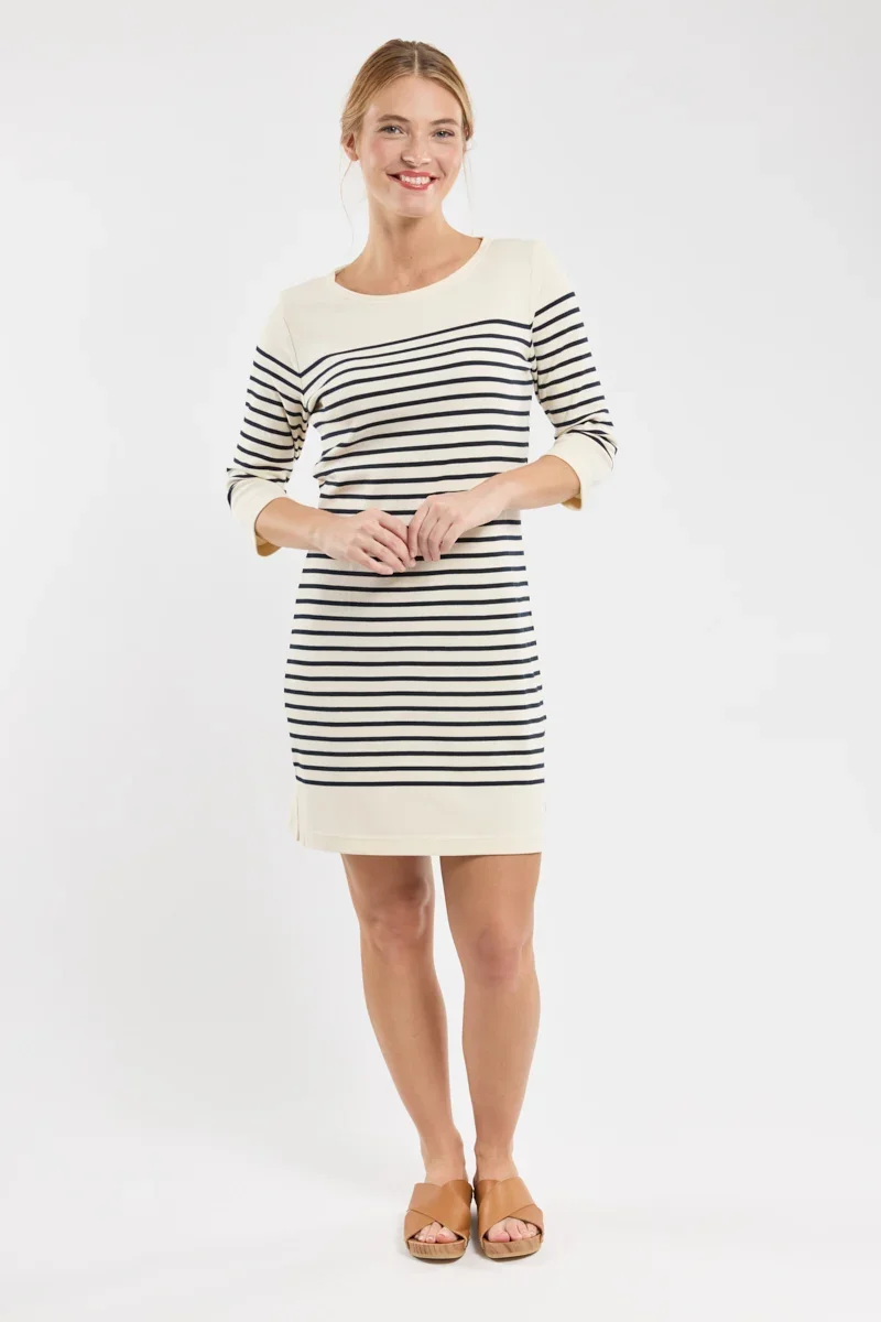 Soft Striped Dress - thick cotton Crafted
