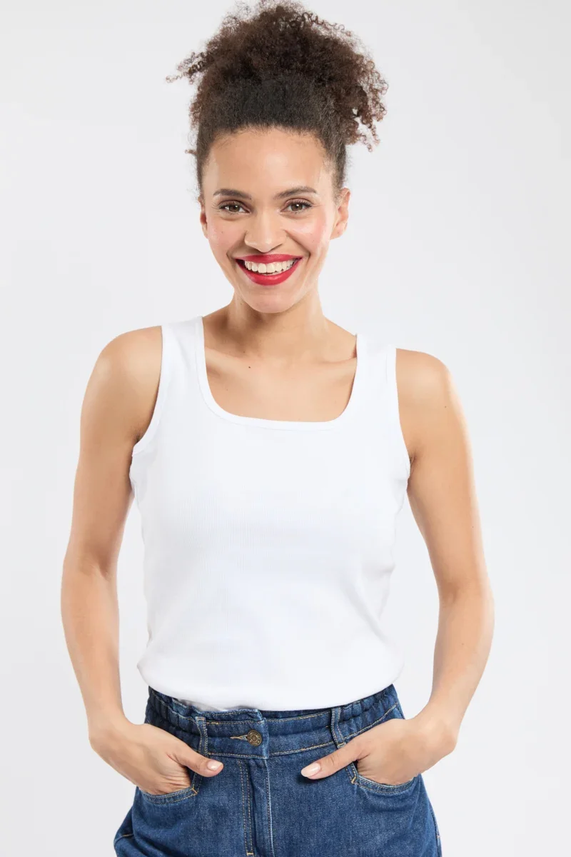 Soft Tank top - cotton and elastane Lightweight