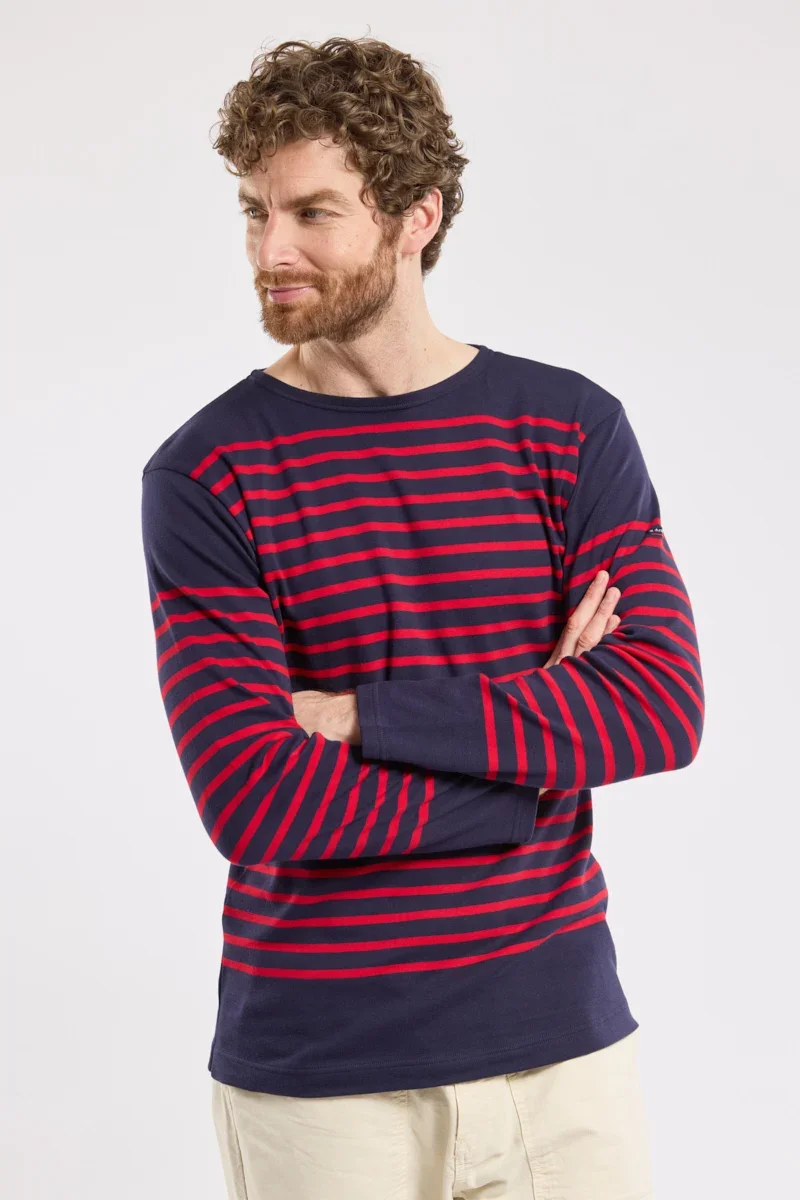 Fast Breton striped shirt - interlock cotton Selected