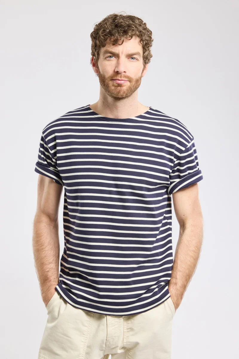 Durable Breton striped shirt - thick cotton Carefully Designed
