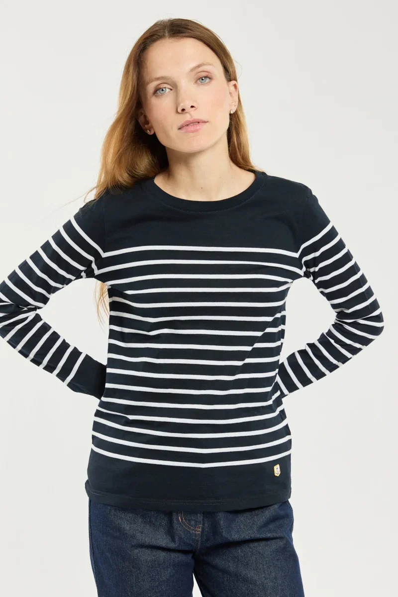 Solid Breton striped shirt - jersey cotton Contemporary