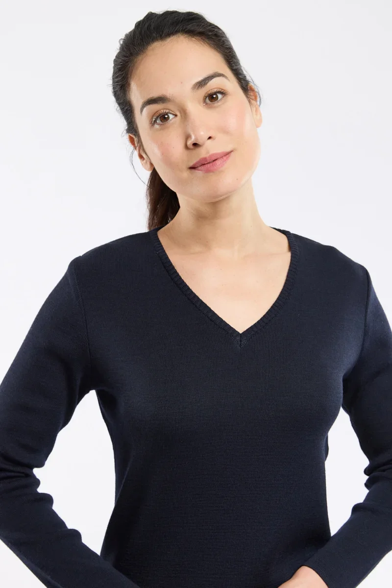 Artisan V-neck jumper - wool and acrylic User-Friendly