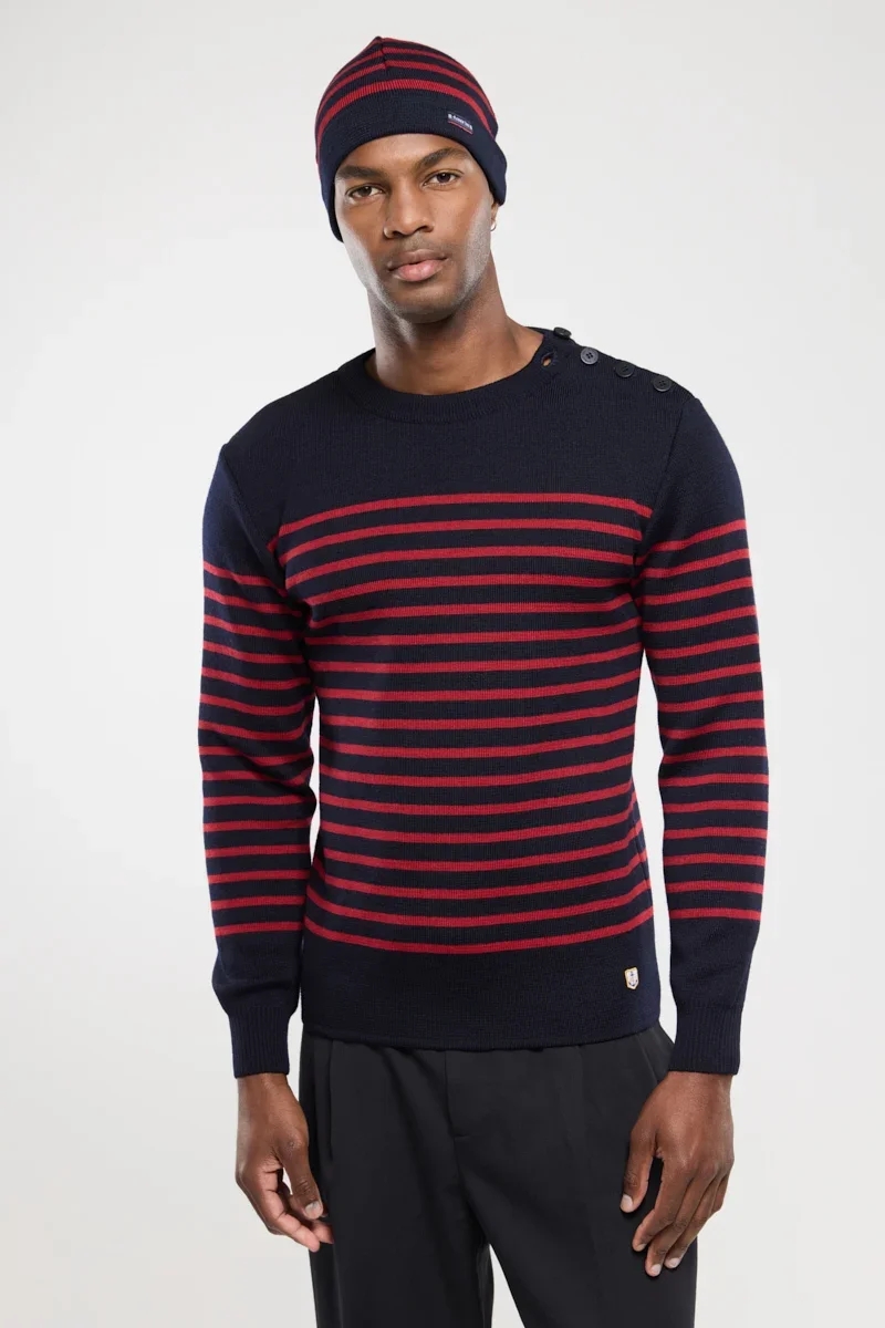 Original Striped Fisherman jumper Molène - wool High-Quality