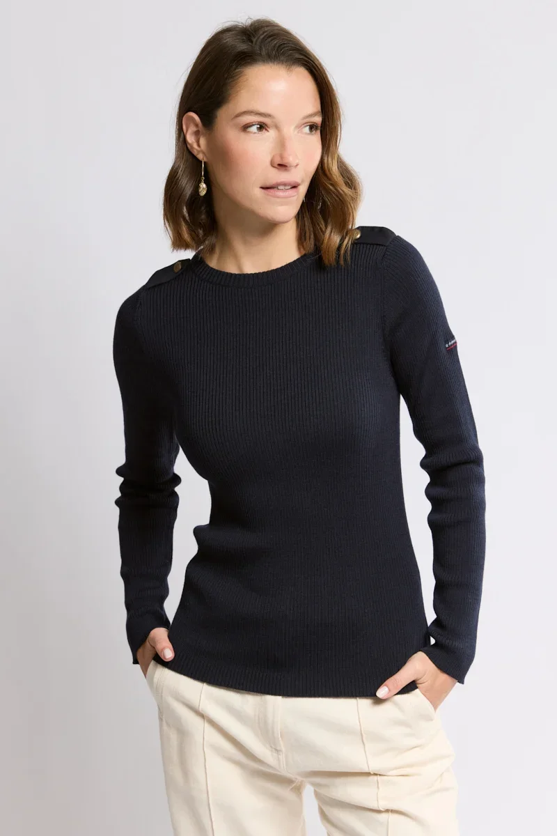 Prestigious Military sweater - merino wool Minimalist