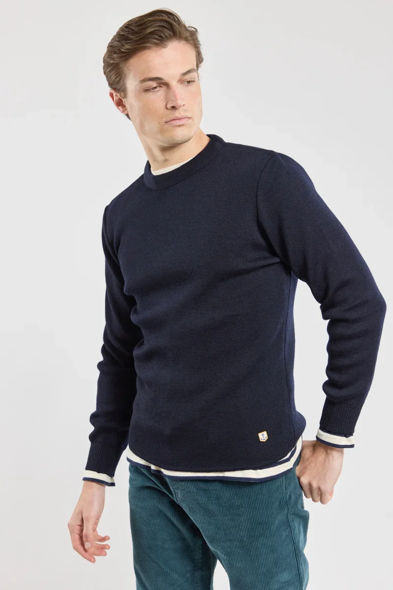 Functional Round neck sweater Brignogan - wool Secure