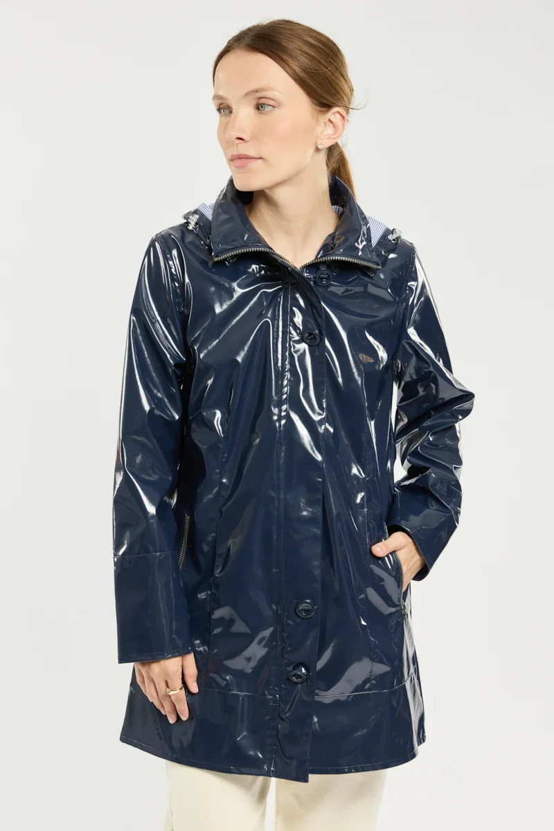 Organic Glossy Breton raincoat PILAT Trendy