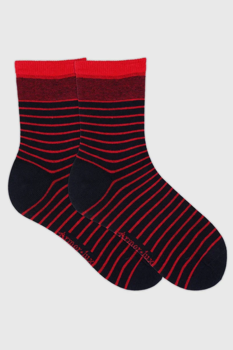 Fashionable Striped socks - cotton Breathable