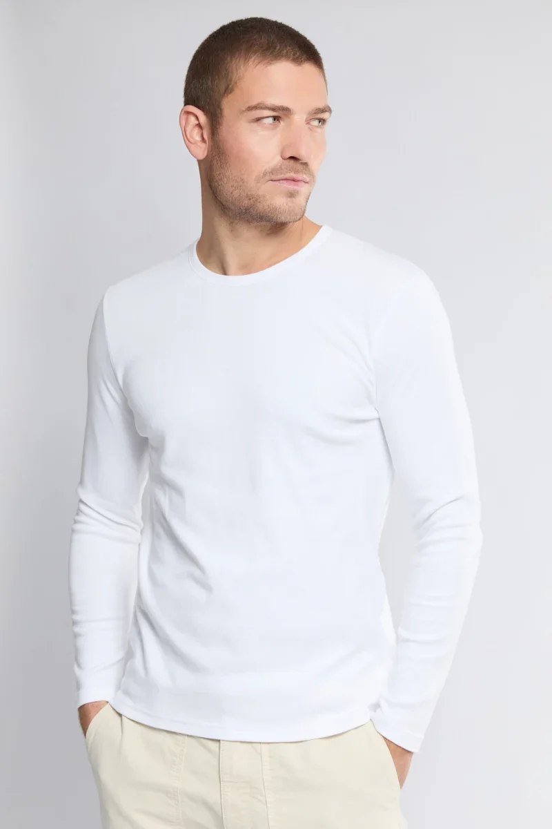 User-Friendly Long-sleeved T-shirt - thick organic cotton Trusted