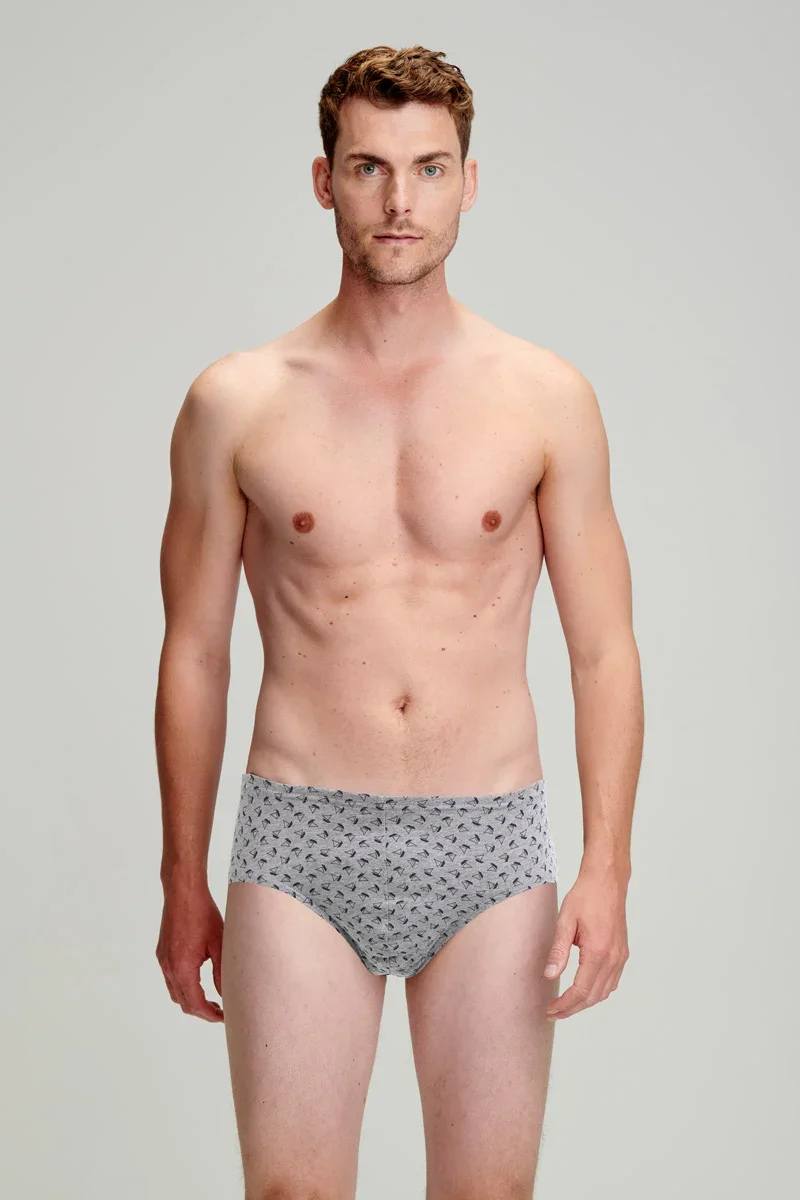Refined Sailboat patterned briefs - light organic cotton Innovative