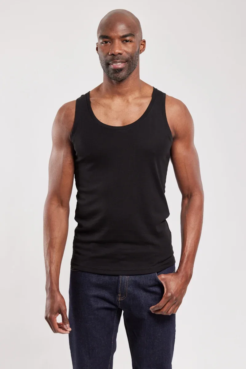 Elite Plain tank top - Lyocell and cotton Genuine