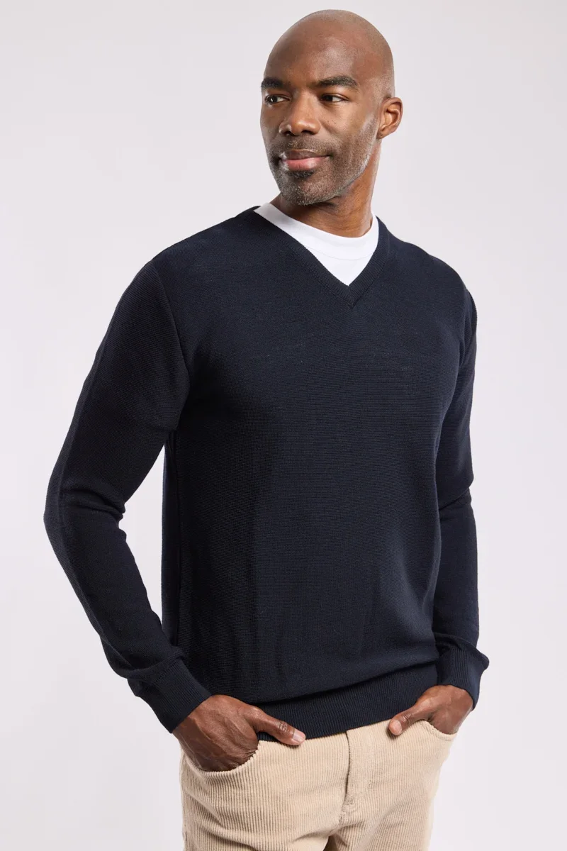Casual Bérac V-neck jumper – merino wool Environmentally Friendly