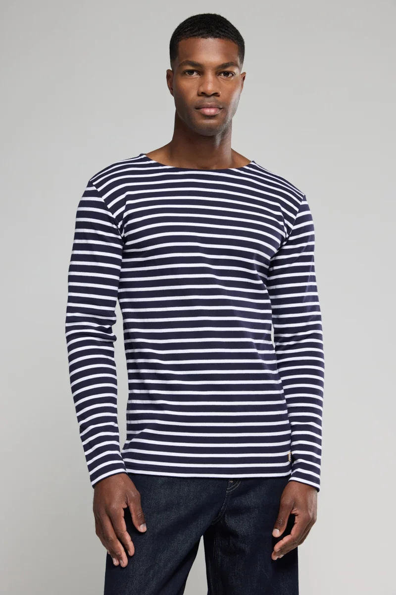 Breathable Breton striped shirt - thick cotton Reliable